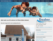 Tablet Screenshot of dauber-schwimmanlagen.de